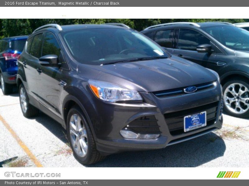 Magnetic Metallic / Charcoal Black 2016 Ford Escape Titanium
