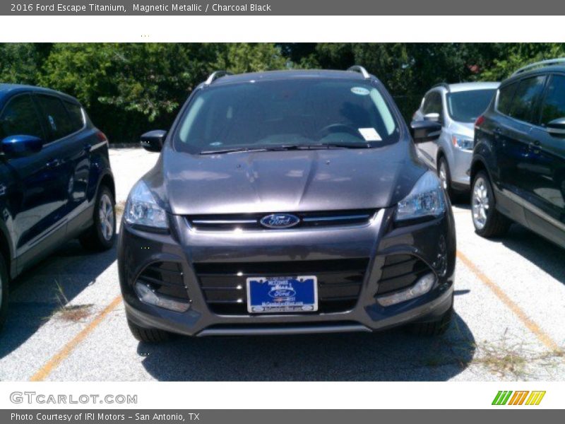 Magnetic Metallic / Charcoal Black 2016 Ford Escape Titanium