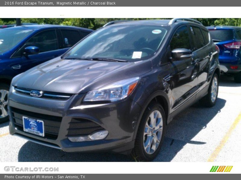 Magnetic Metallic / Charcoal Black 2016 Ford Escape Titanium