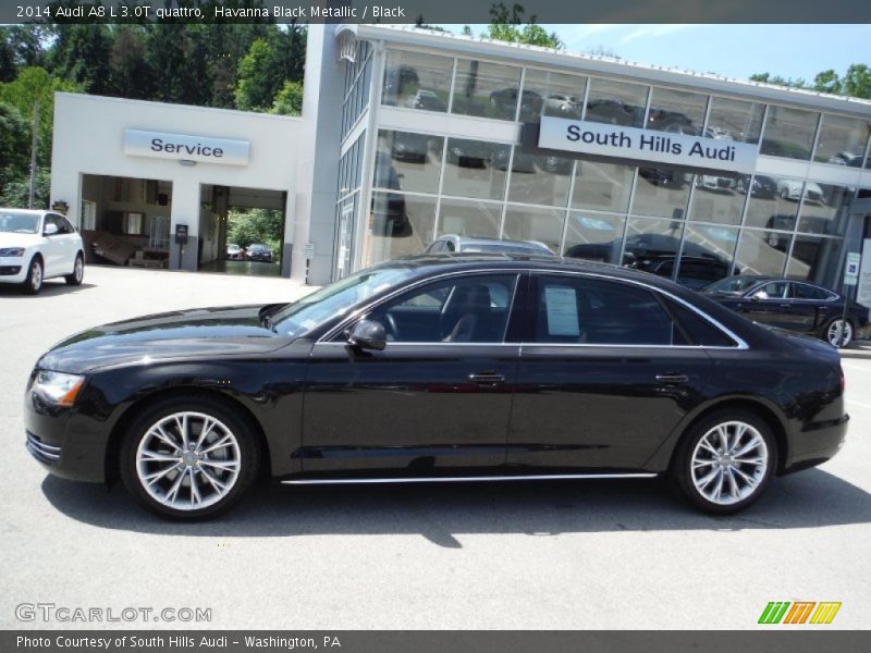 Havanna Black Metallic / Black 2014 Audi A8 L 3.0T quattro