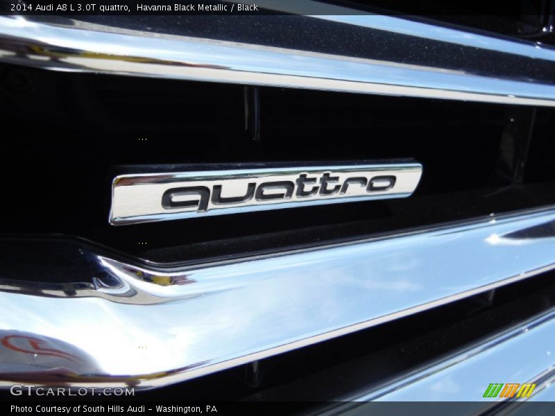 Havanna Black Metallic / Black 2014 Audi A8 L 3.0T quattro