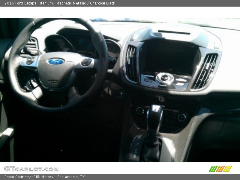 Magnetic Metallic / Charcoal Black 2016 Ford Escape Titanium