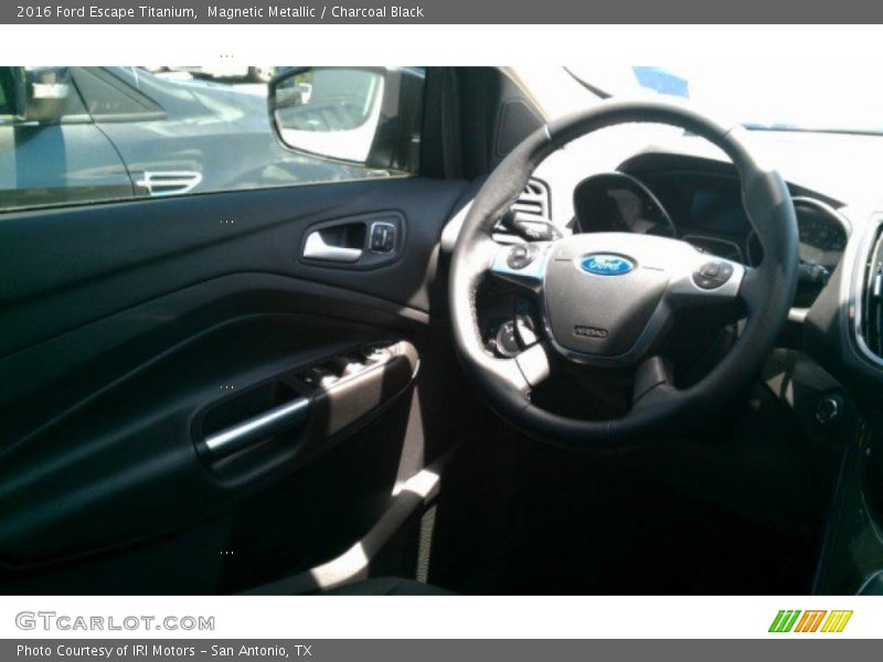 Magnetic Metallic / Charcoal Black 2016 Ford Escape Titanium