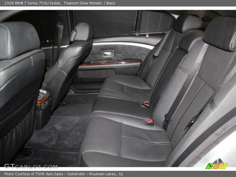 Titanium Silver Metallic / Black 2008 BMW 7 Series 750Li Sedan