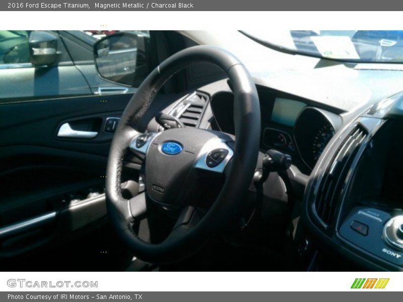 Magnetic Metallic / Charcoal Black 2016 Ford Escape Titanium