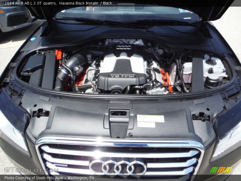 Havanna Black Metallic / Black 2014 Audi A8 L 3.0T quattro