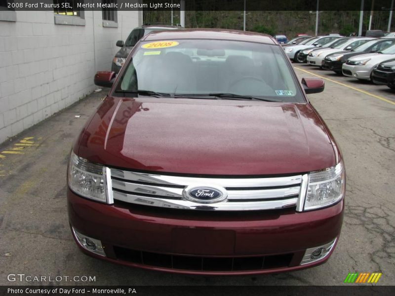 Merlot Metallic / Medium Light Stone 2008 Ford Taurus SEL
