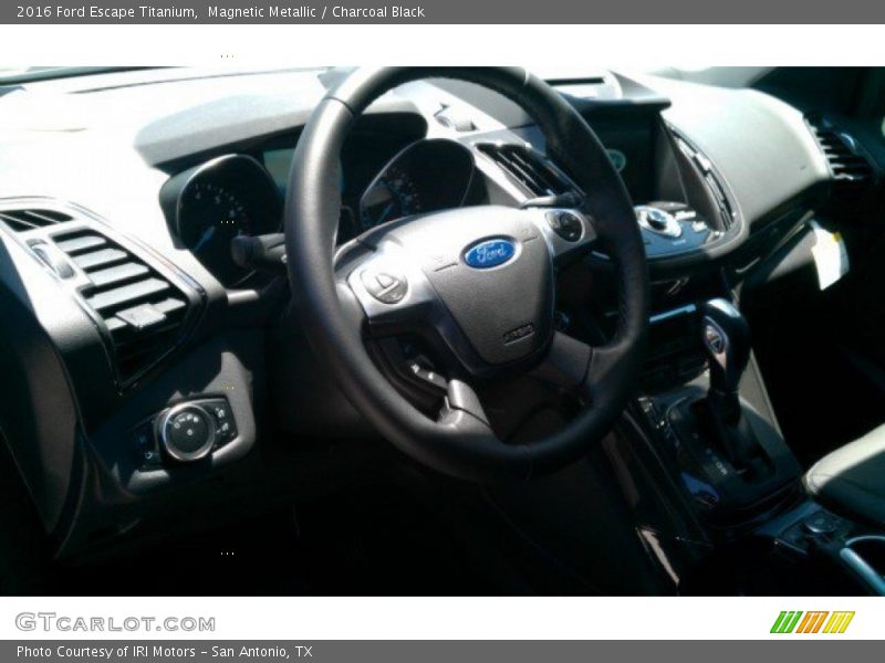 Magnetic Metallic / Charcoal Black 2016 Ford Escape Titanium