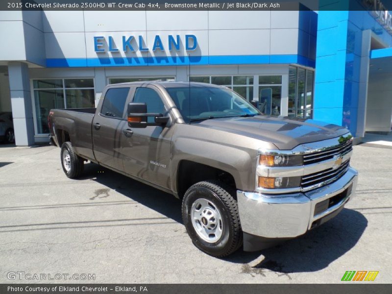 Brownstone Metallic / Jet Black/Dark Ash 2015 Chevrolet Silverado 2500HD WT Crew Cab 4x4