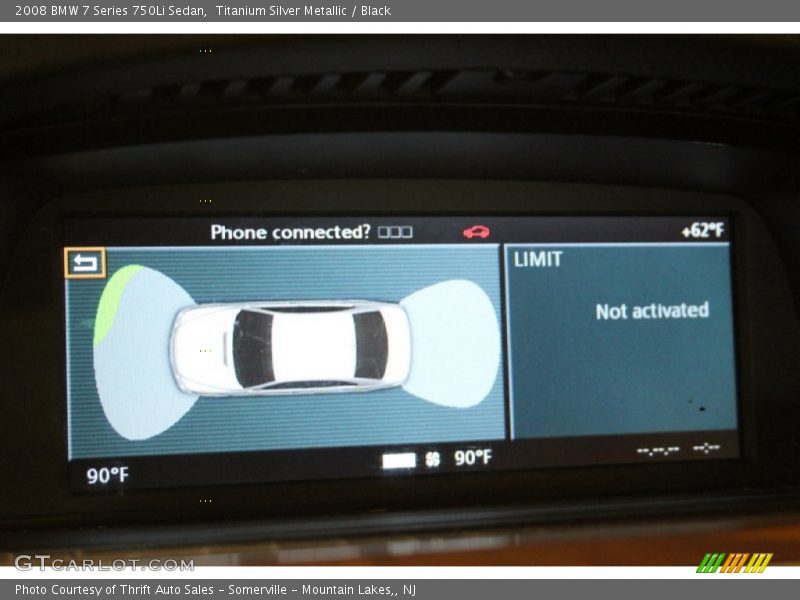 Titanium Silver Metallic / Black 2008 BMW 7 Series 750Li Sedan