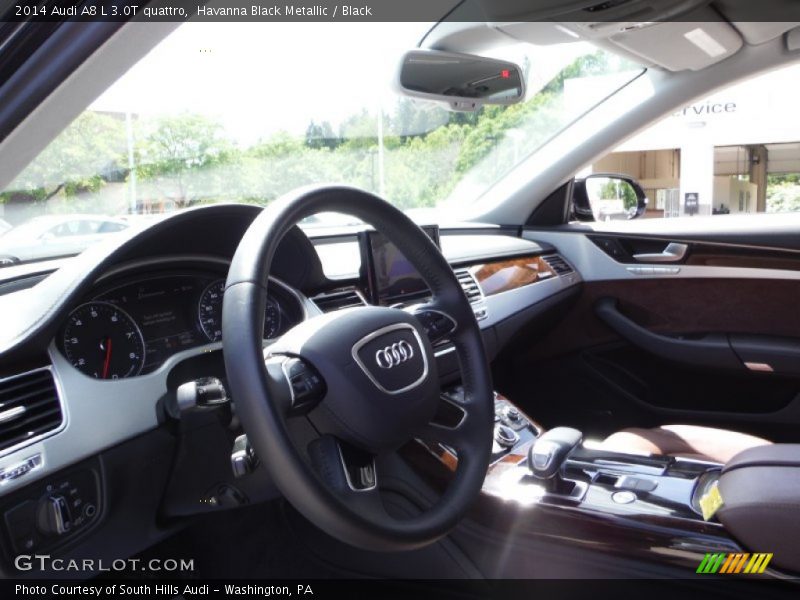 Havanna Black Metallic / Black 2014 Audi A8 L 3.0T quattro