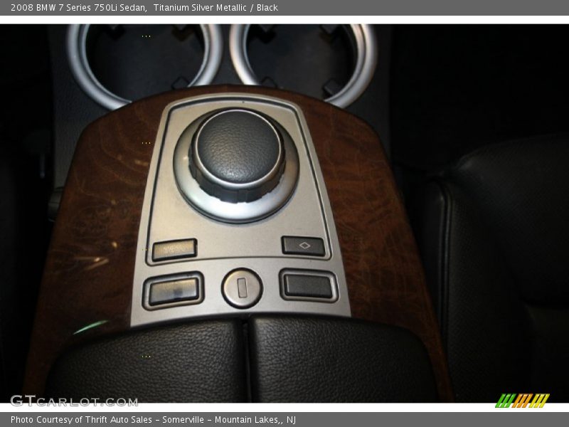 Titanium Silver Metallic / Black 2008 BMW 7 Series 750Li Sedan