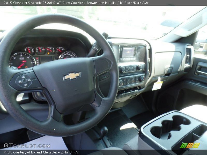 Brownstone Metallic / Jet Black/Dark Ash 2015 Chevrolet Silverado 2500HD WT Crew Cab 4x4