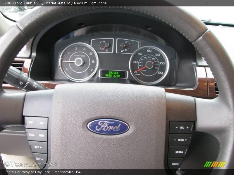 Merlot Metallic / Medium Light Stone 2008 Ford Taurus SEL