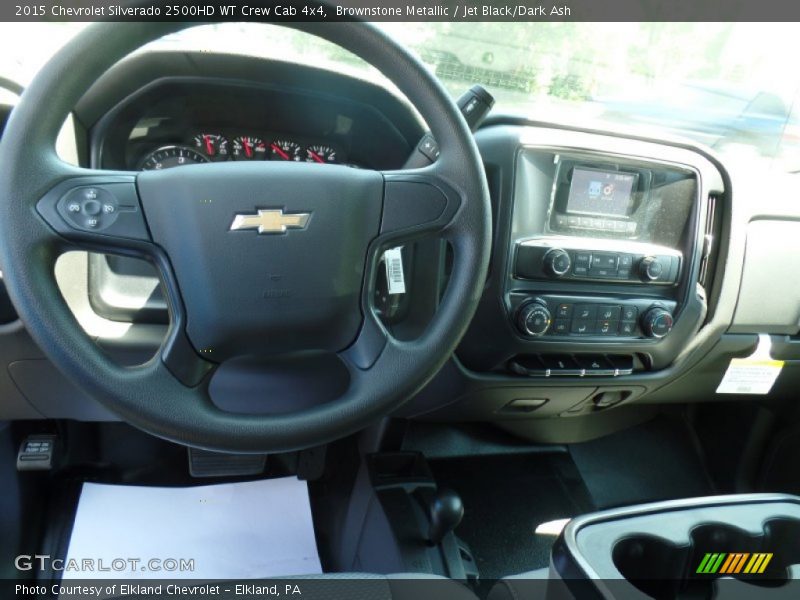 Brownstone Metallic / Jet Black/Dark Ash 2015 Chevrolet Silverado 2500HD WT Crew Cab 4x4