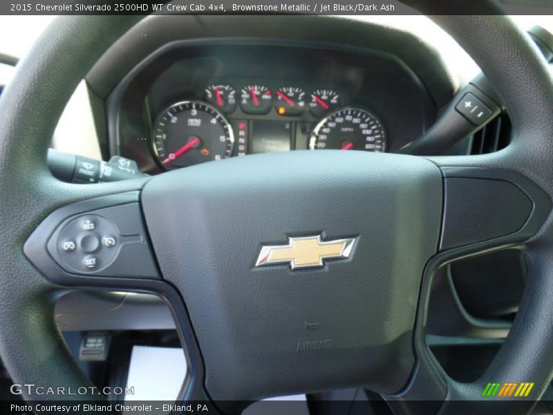 Brownstone Metallic / Jet Black/Dark Ash 2015 Chevrolet Silverado 2500HD WT Crew Cab 4x4