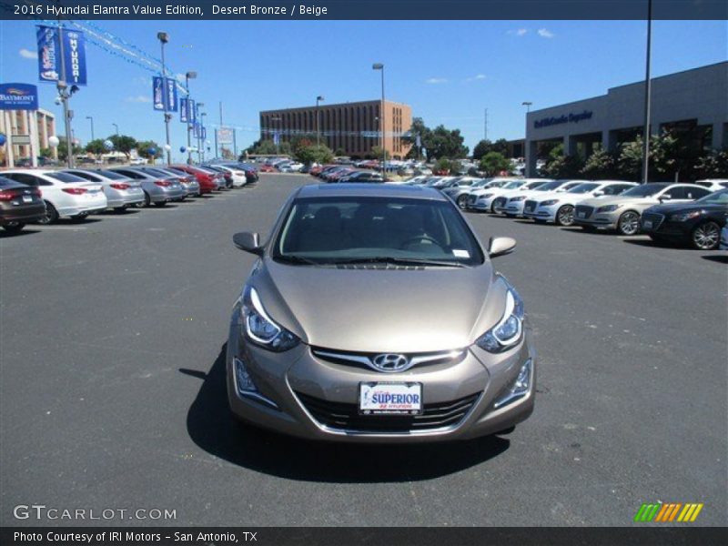 Desert Bronze / Beige 2016 Hyundai Elantra Value Edition