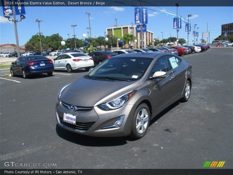 Desert Bronze / Beige 2016 Hyundai Elantra Value Edition
