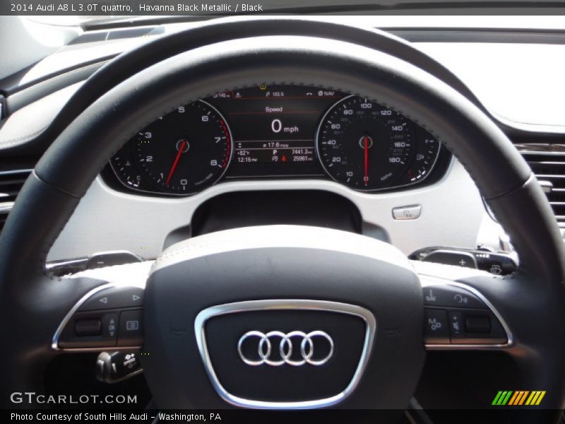 Havanna Black Metallic / Black 2014 Audi A8 L 3.0T quattro