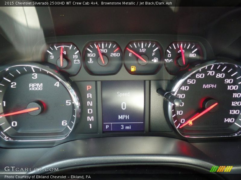 Brownstone Metallic / Jet Black/Dark Ash 2015 Chevrolet Silverado 2500HD WT Crew Cab 4x4