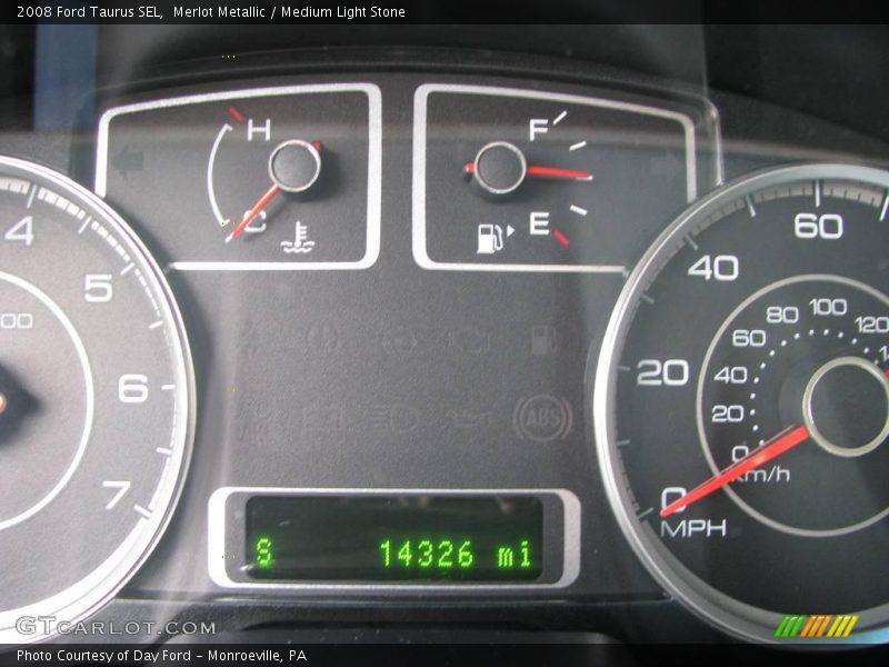 Merlot Metallic / Medium Light Stone 2008 Ford Taurus SEL