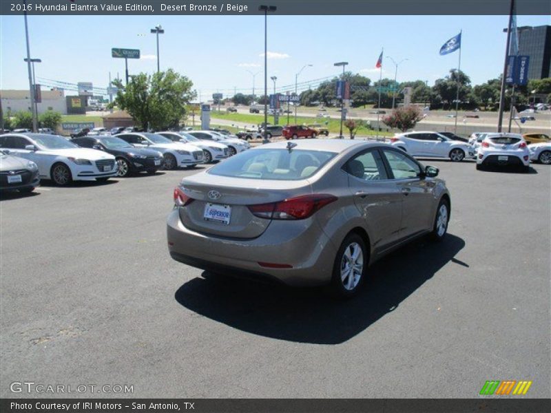 Desert Bronze / Beige 2016 Hyundai Elantra Value Edition