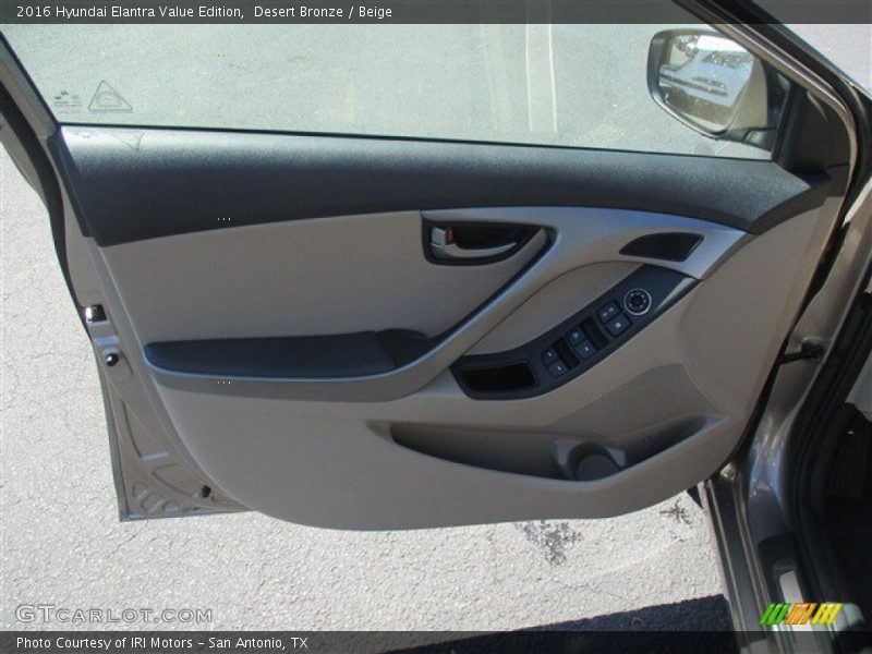 Desert Bronze / Beige 2016 Hyundai Elantra Value Edition