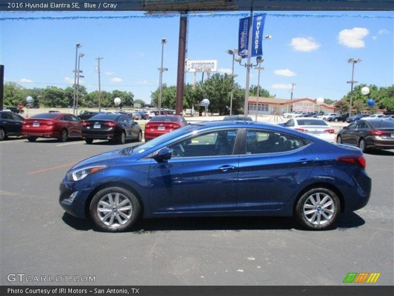 Blue / Gray 2016 Hyundai Elantra SE
