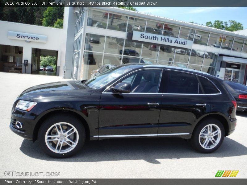 Mythos Black Metallic / Chestnut Brown 2016 Audi Q5 3.0 TDI Premium Plus quattro