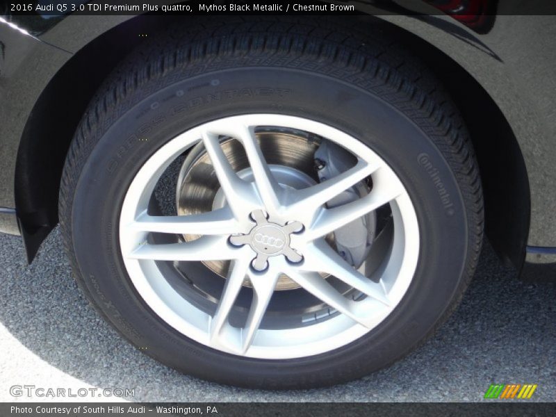 Mythos Black Metallic / Chestnut Brown 2016 Audi Q5 3.0 TDI Premium Plus quattro