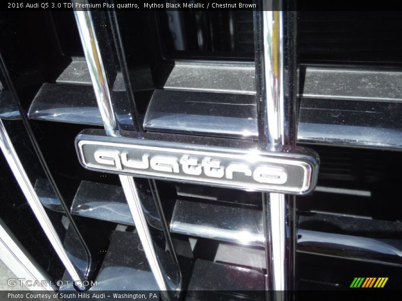 Mythos Black Metallic / Chestnut Brown 2016 Audi Q5 3.0 TDI Premium Plus quattro