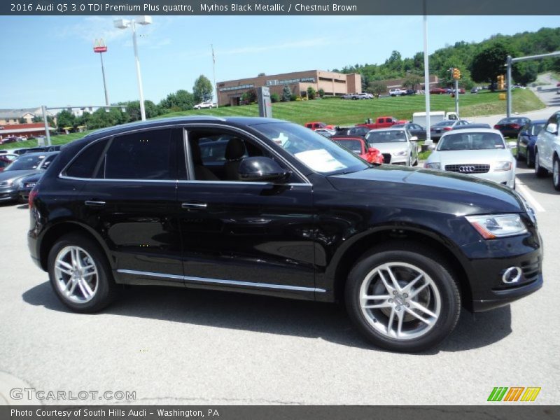 Mythos Black Metallic / Chestnut Brown 2016 Audi Q5 3.0 TDI Premium Plus quattro