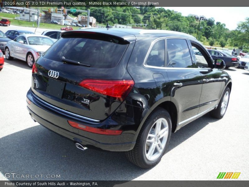 Mythos Black Metallic / Chestnut Brown 2016 Audi Q5 3.0 TDI Premium Plus quattro