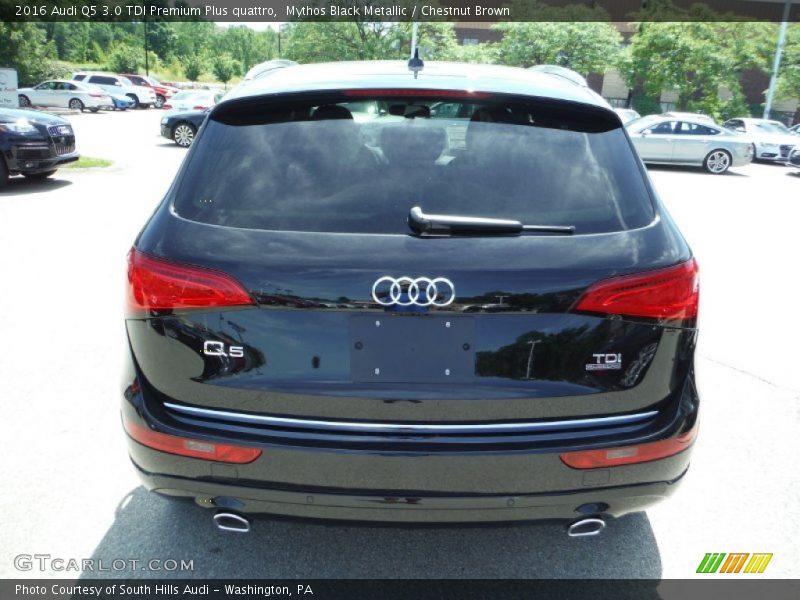 Mythos Black Metallic / Chestnut Brown 2016 Audi Q5 3.0 TDI Premium Plus quattro