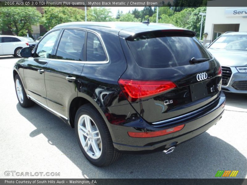Mythos Black Metallic / Chestnut Brown 2016 Audi Q5 3.0 TDI Premium Plus quattro