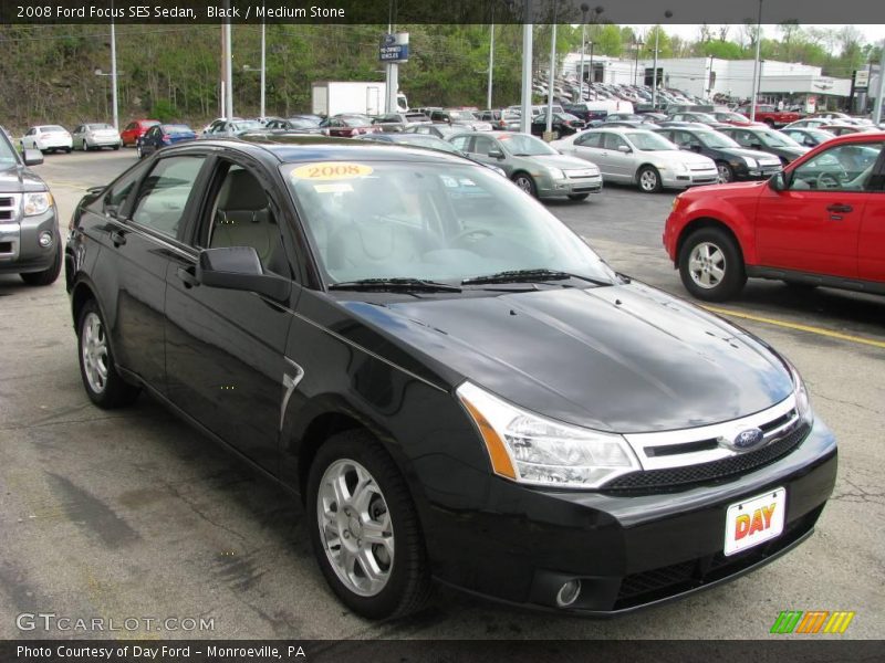 Black / Medium Stone 2008 Ford Focus SES Sedan
