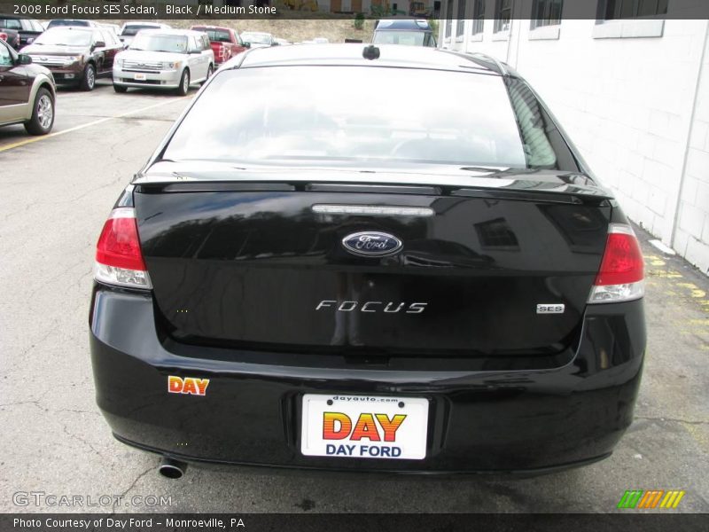 Black / Medium Stone 2008 Ford Focus SES Sedan