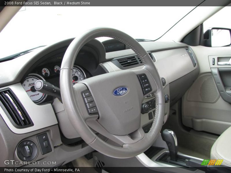 Black / Medium Stone 2008 Ford Focus SES Sedan
