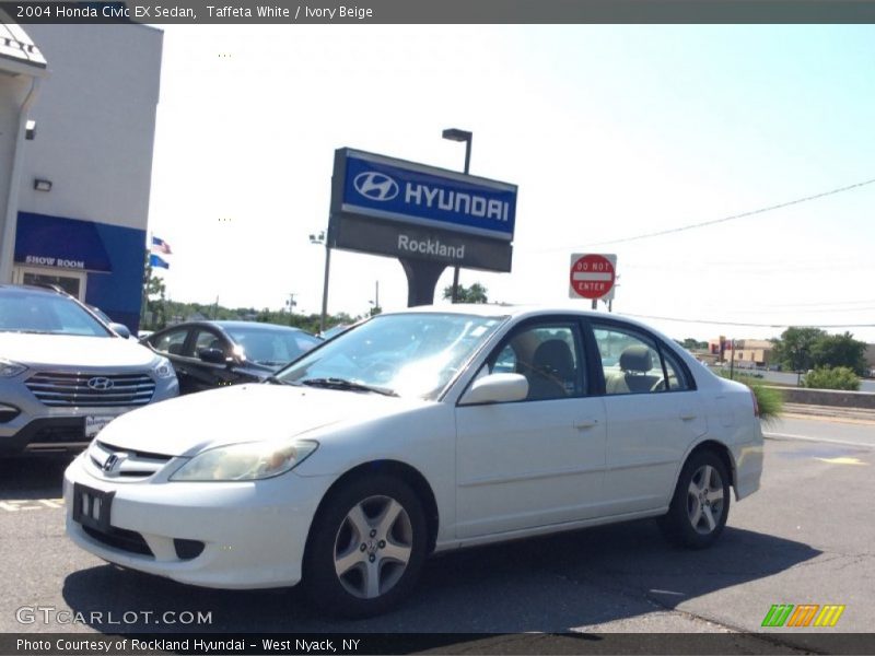 Taffeta White / Ivory Beige 2004 Honda Civic EX Sedan