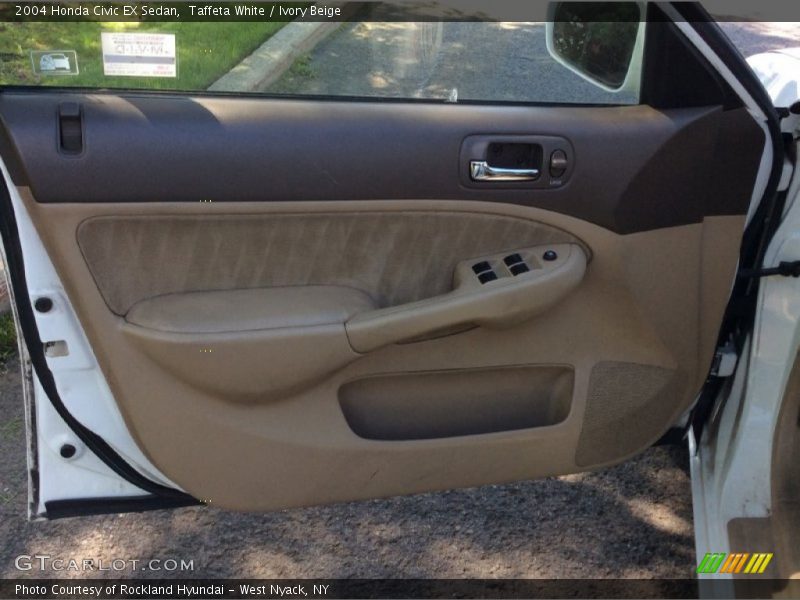 Taffeta White / Ivory Beige 2004 Honda Civic EX Sedan