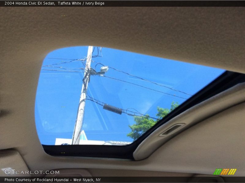 Taffeta White / Ivory Beige 2004 Honda Civic EX Sedan