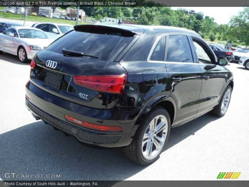 Brilliant Black / Chestnut Brown 2016 Audi Q3 2.0 TSFI Prestige quattro