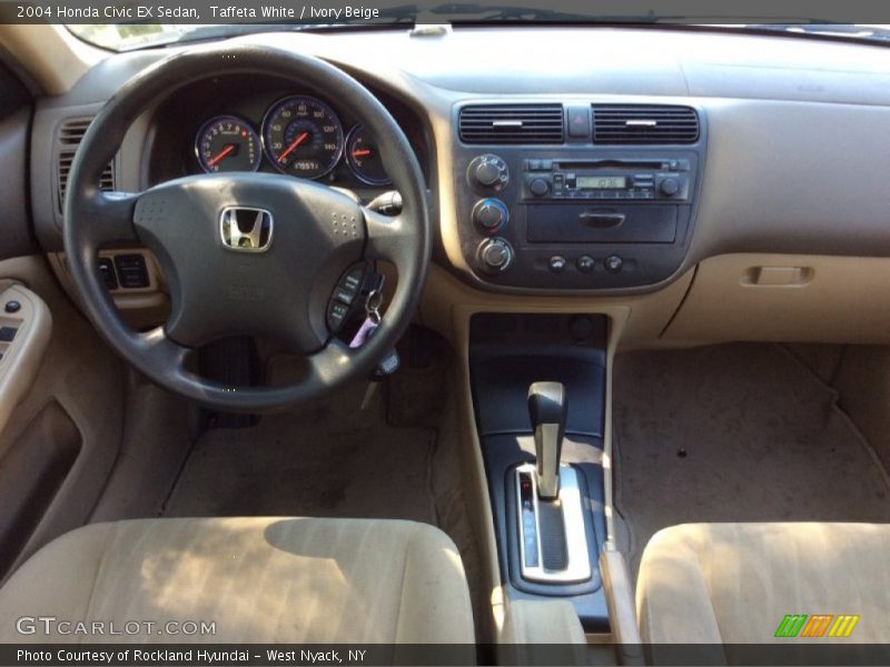 Taffeta White / Ivory Beige 2004 Honda Civic EX Sedan