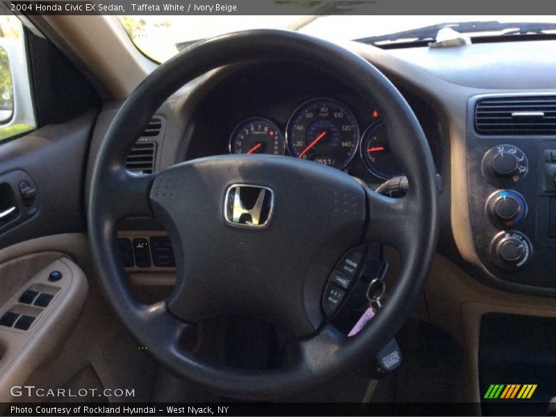 Taffeta White / Ivory Beige 2004 Honda Civic EX Sedan