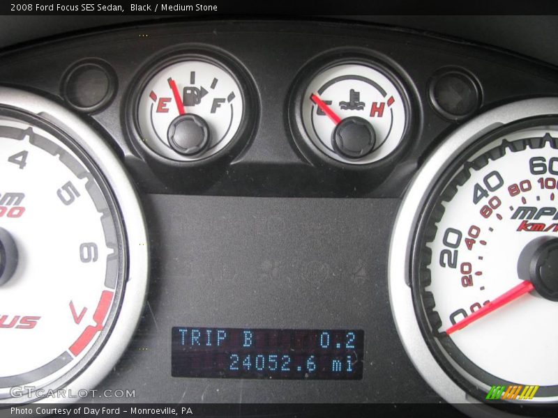 Black / Medium Stone 2008 Ford Focus SES Sedan