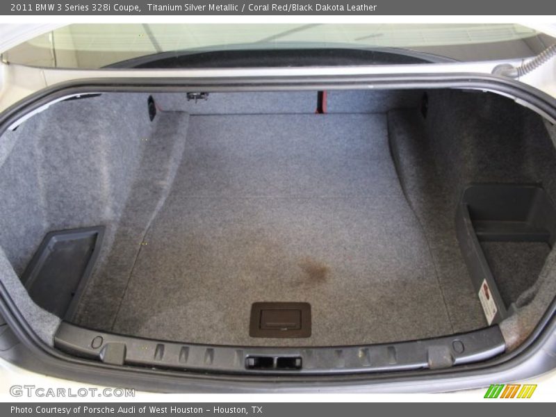 Titanium Silver Metallic / Coral Red/Black Dakota Leather 2011 BMW 3 Series 328i Coupe