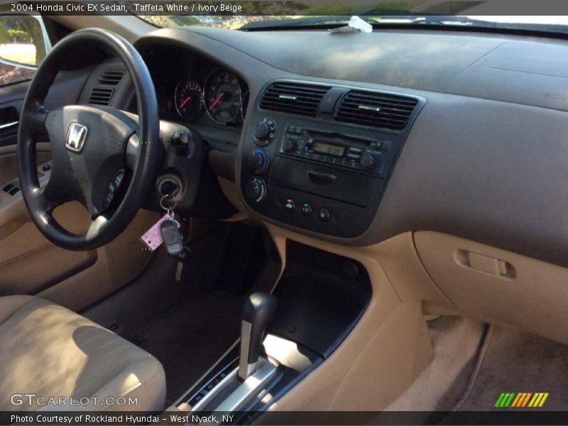 Taffeta White / Ivory Beige 2004 Honda Civic EX Sedan