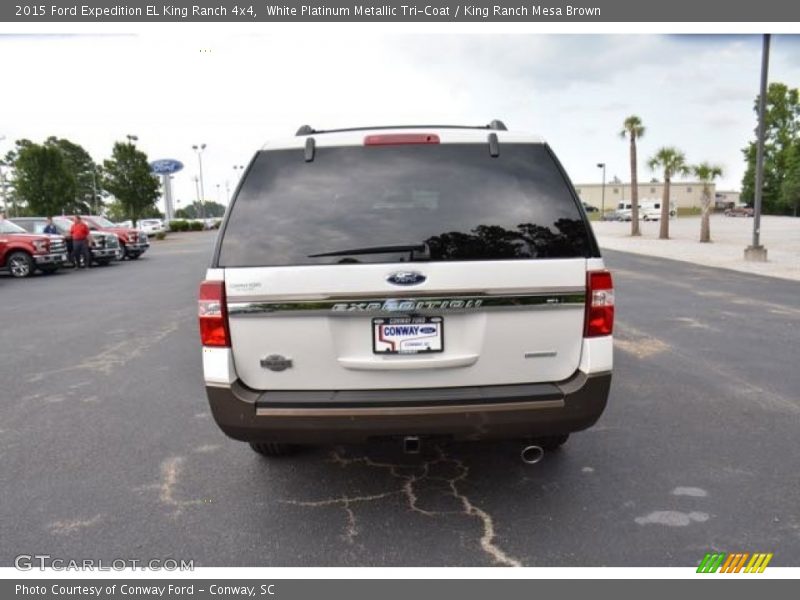 White Platinum Metallic Tri-Coat / King Ranch Mesa Brown 2015 Ford Expedition EL King Ranch 4x4