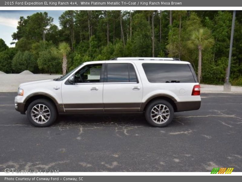  2015 Expedition EL King Ranch 4x4 White Platinum Metallic Tri-Coat