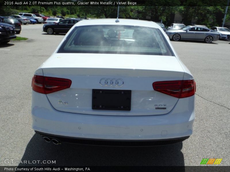 Glacier White Metallic / Velvet Beige 2016 Audi A4 2.0T Premium Plus quattro